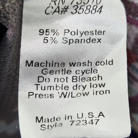 Uncle Frank Colorful Paisley Floral Midi Shirt Dress with Waist Tie Womens XS - Picture 10 of 10